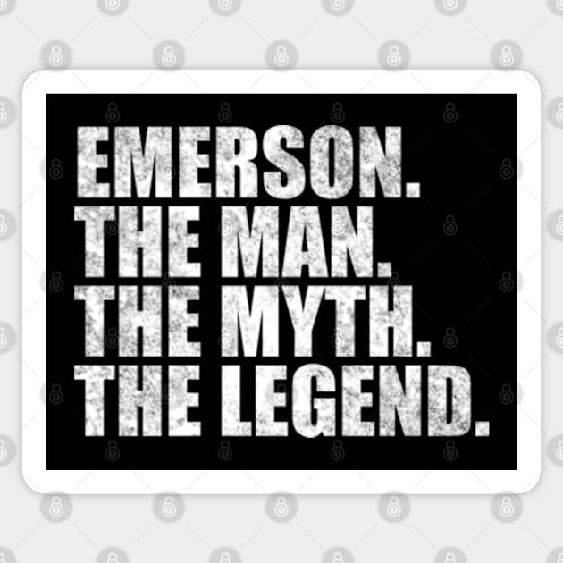 Emerson Legend Emerson Name Emerson given name Sticker by TeeLogic